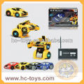 2014 hot new product toy 2CH wireless remote control transfomer robot car HC080293
